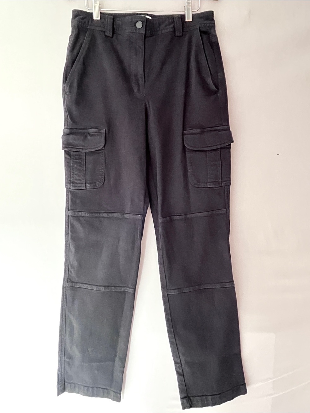Aritzia Sunday Best Black Cargo Pants High Rise Utility Straight Leg Size 8
